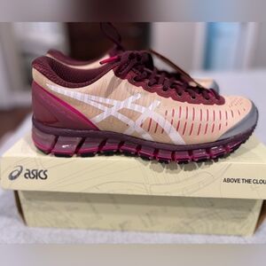 NEW ASICS Gel-Quantum 360 Above The Clouds - Soft Yellow / Brisket Red